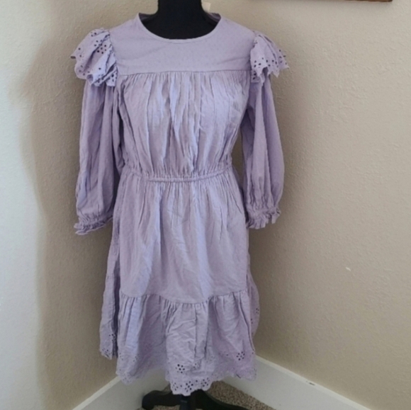 Universal Thread Womens Purple Eyelet Dress NWT Small - Picture 4 of 6
